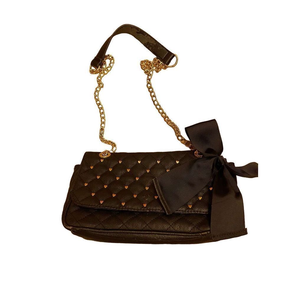 Betsey Johnson Vintage Quilted Shoulder Bag